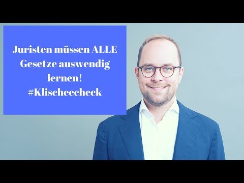 Juristen müssen ALLE Gesetze auswendig lernen! #Klischeecheck